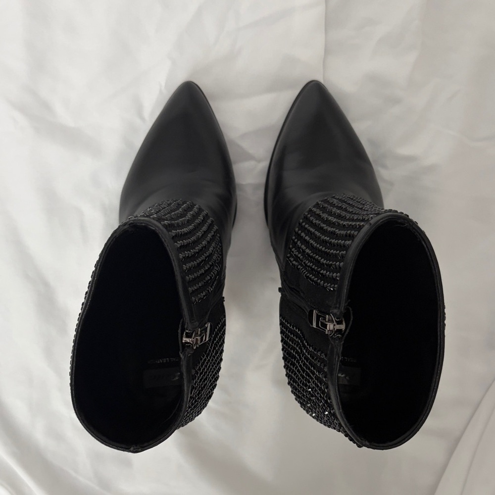Bata Black Studded Ankle Boots - Picture 3 of 10